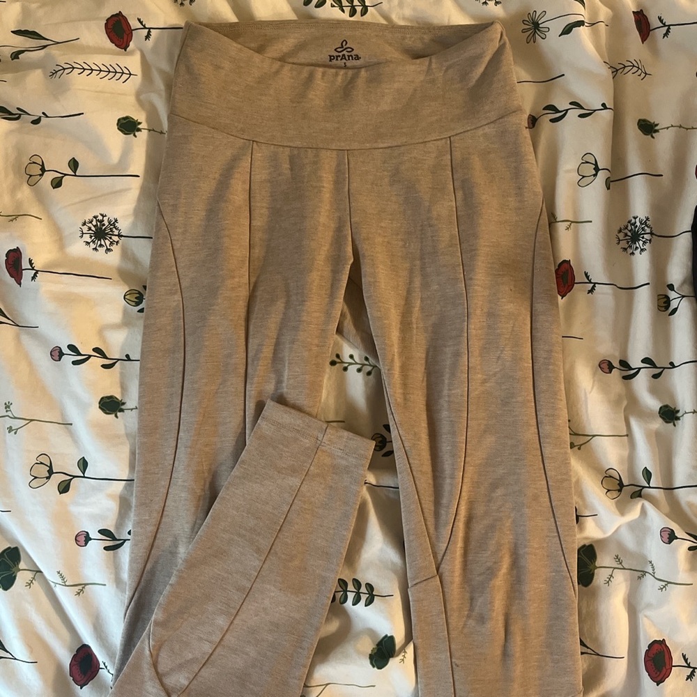 Beige PrAna Hiking/Yoga Leggings